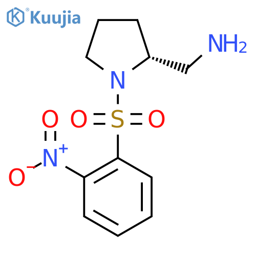 (2R)-1-(2-nitrobenzenesulfonyl)pyrrolidin-2-ylmethanamine structure