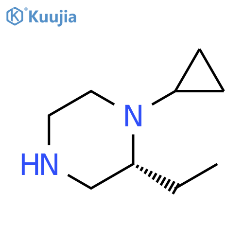 Piperazine, 1-cyclopropyl-2-ethyl-, (2R)- structure