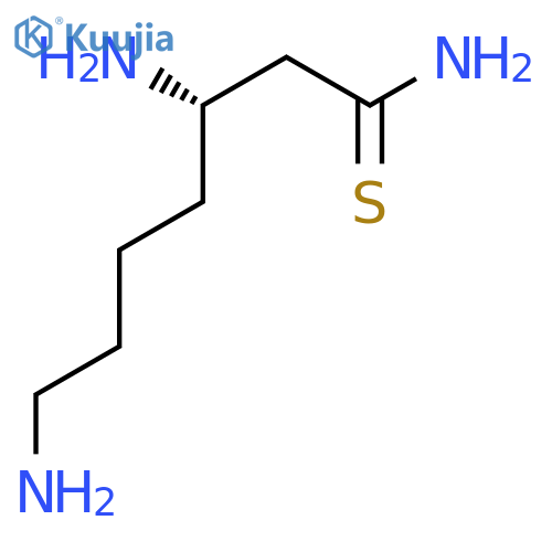 (3S)-3,7-diaminoheptanethioamide structure