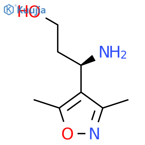 (3R)-3-amino-3-(dimethyl-1,2-oxazol-4-yl)propan-1-ol structure