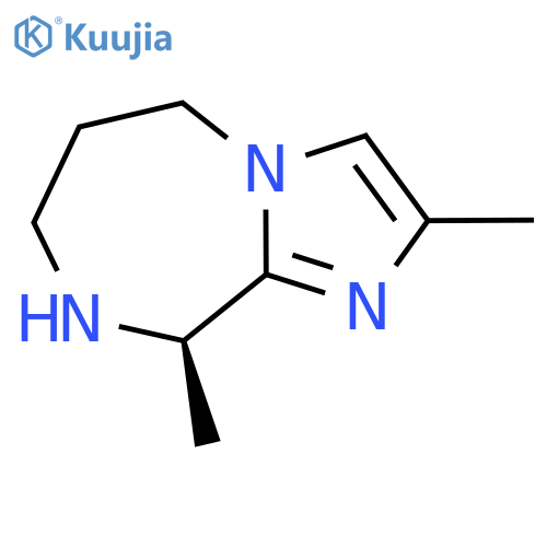 (9R)-2,9-dimethyl-5H,6H,7H,8H,9H-imidazo[1,2-a][1,4]diazepine structure