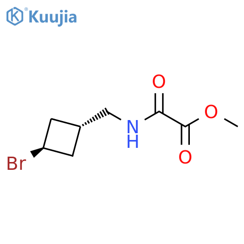 Acetic acid, 2-[[(trans-3-bromocyclobutyl)methyl]amino]-2-oxo-, methyl ester structure