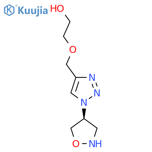 Ethanol, 2-[[1-(4S)-4-isoxazolidinyl-1H-1,2,3-triazol-4-yl]methoxy]- structure
