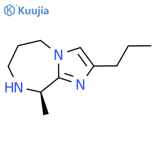 (9R)-9-methyl-2-propyl-5H,6H,7H,8H,9H-imidazo[1,2-a][1,4]diazepine structure