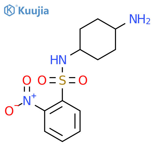 2-nitro-N-(1r,4r)-4-aminocyclohexylbenzene-1-sulfonamide structure