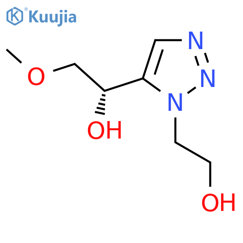 (1S)-1-[1-(2-hydroxyethyl)-1H-1,2,3-triazol-5-yl]-2-methoxyethan-1-ol structure