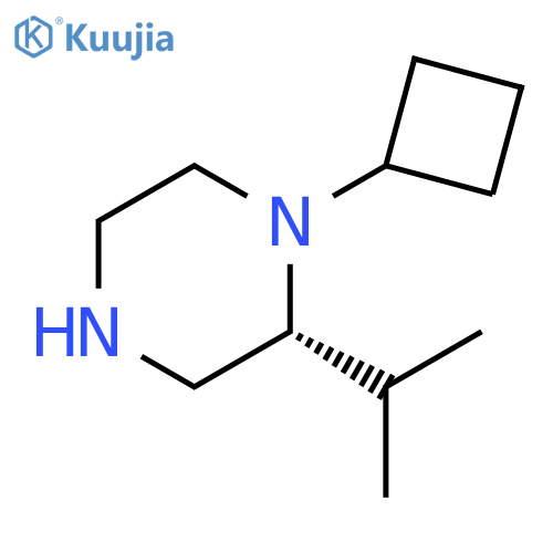 Piperazine, 1-cyclobutyl-2-(1-methylethyl)-, (2R)- structure