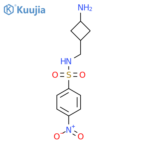 4-nitro-N-{(1s,3s)-3-aminocyclobutylmethyl}benzene-1-sulfonamide structure