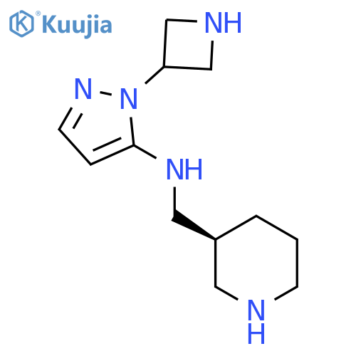 1-(azetidin-3-yl)-N-{(3S)-piperidin-3-ylmethyl}-1H-pyrazol-5-amine structure