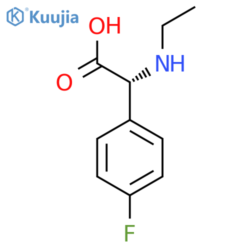 (2R)-2-(ethylamino)-2-(4-fluorophenyl)acetic acid structure