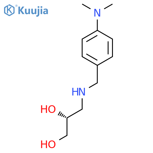 (2R)-3-({4-(dimethylamino)phenylmethyl}amino)propane-1,2-diol structure