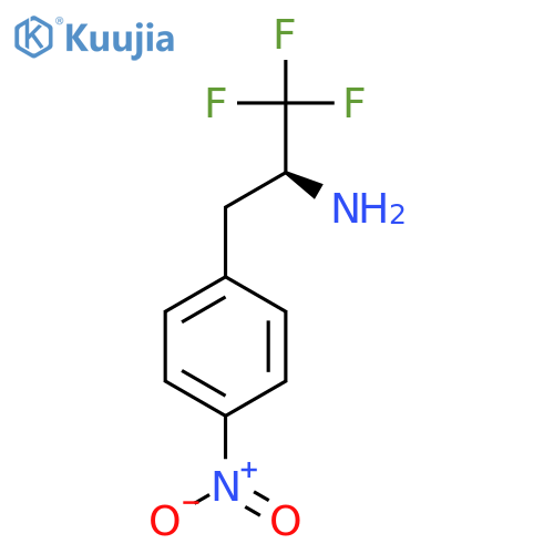 Benzeneethanamine, 4-nitro-α-(trifluoromethyl)-, (αS)- structure