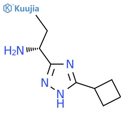 1H-1,2,4-Triazole-5-methanamine, 3-cyclobutyl-α-ethyl-, (αR)- structure