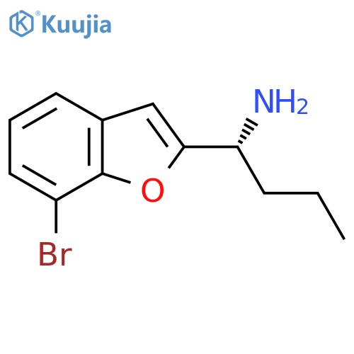 (1R)-1-(7-bromo-1-benzofuran-2-yl)butan-1-amine structure
