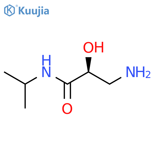 (2S)-3-amino-2-hydroxy-N-(propan-2-yl)propanamide structure