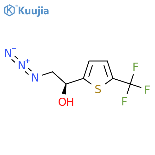 (1S)-2-azido-1-5-(trifluoromethyl)thiophen-2-ylethan-1-ol structure