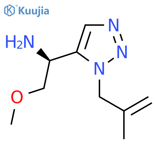 (1S)-2-methoxy-1-[1-(2-methylprop-2-en-1-yl)-1H-1,2,3-triazol-5-yl]ethan-1-amine structure