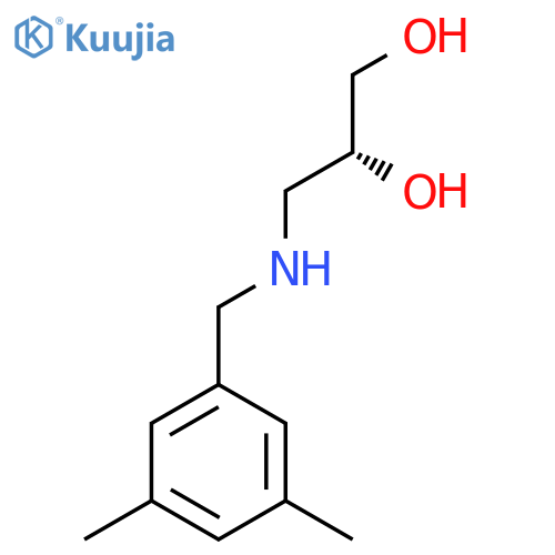 (2R)-3-{(3,5-dimethylphenyl)methylamino}propane-1,2-diol structure