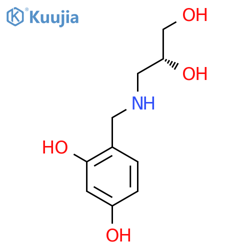 4-({(2R)-2,3-dihydroxypropylamino}methyl)benzene-1,3-diol structure