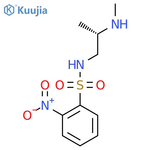 N-(2S)-2-(methylamino)propyl-2-nitrobenzene-1-sulfonamide structure