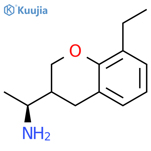 2H-1-Benzopyran-3-methanamine, 8-ethyl-3,4-dihydro-α-methyl-, (αS)- structure