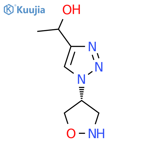 1-{1-[(4R)-1,2-oxazolidin-4-yl]-1H-1,2,3-triazol-4-yl}ethan-1-ol structure