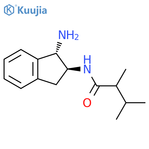 N-[(1S,2S)-1-amino-2,3-dihydro-1H-inden-2-yl]-2,3-dimethylbutanamide structure