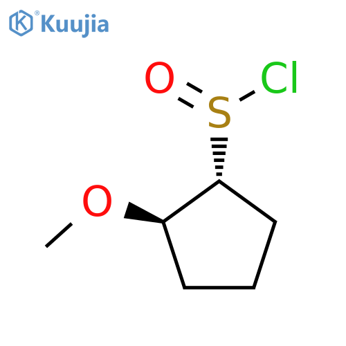 (1R,2R)-2-methoxycyclopentane-1-sulfinyl chloride structure