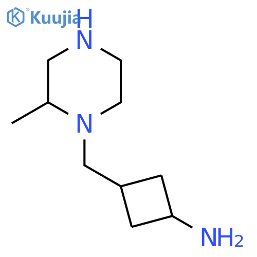 (1r,3r)-3-[(2-Methylpiperazin-1-yl)methyl]cyclobutan-1-amine structure