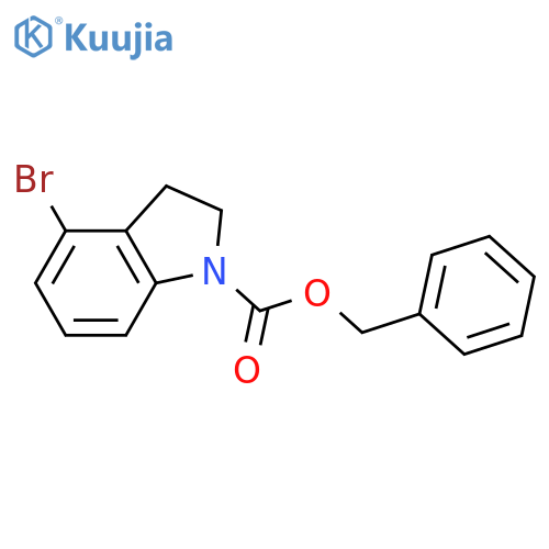 Benzyl 4-bromoindoline-1-carboxylate structure