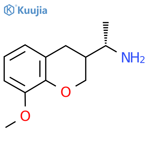 (1S)-1-(8-methoxy-3,4-dihydro-2H-1-benzopyran-3-yl)ethan-1-amine structure