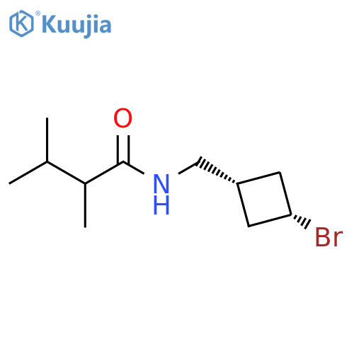 Butanamide, N-[(cis-3-bromocyclobutyl)methyl]-2,3-dimethyl- structure