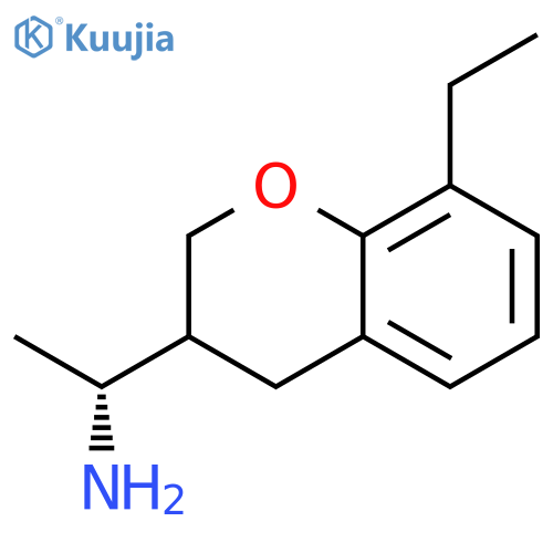 2H-1-Benzopyran-3-methanamine, 8-ethyl-3,4-dihydro-α-methyl-, (αR)- structure