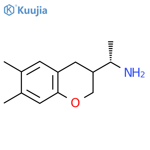 (1S)-1-(6,7-dimethyl-3,4-dihydro-2H-1-benzopyran-3-yl)ethan-1-amine structure