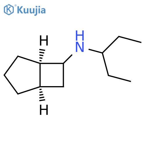 Bicyclo[3.2.0]heptan-6-amine, N-(1-ethylpropyl)-, (1R,5R)-rel- structure