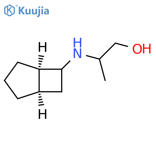 1-Propanol, 2-[(1R,5R)-bicyclo[3.2.0]hept-6-ylamino]-, rel- structure