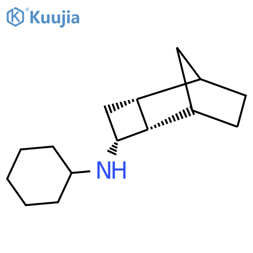 rac-(2R,3S,5S)-N-cyclohexyltricyclo[4.2.1.0,2,5]nonan-3-amine structure