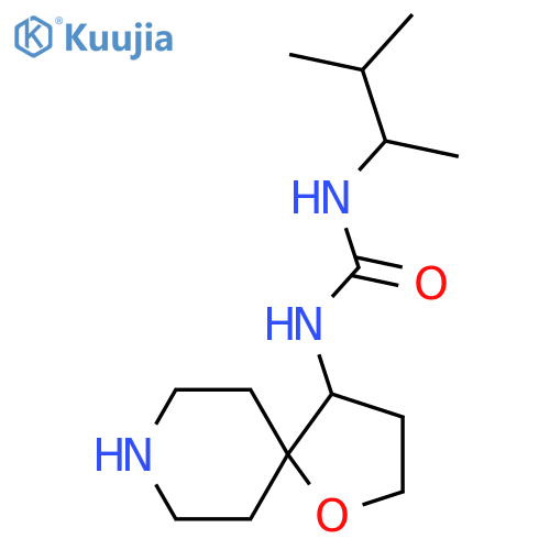 3-(3-methylbutan-2-yl)-1-{1-oxa-8-azaspiro4.5decan-4-yl}urea structure