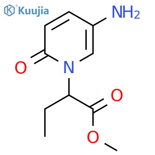 methyl 2-(5-amino-2-oxo-1,2-dihydropyridin-1-yl)butanoate structure