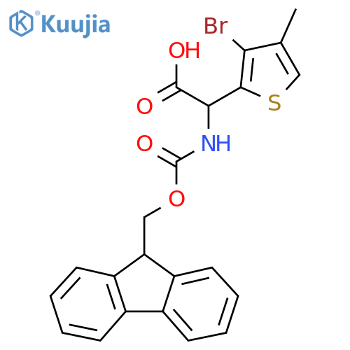 2-Thiopheneacetic acid, 3-bromo-α-[[(9H-fluoren-9-ylmethoxy)carbonyl]amino]-4-methyl- structure