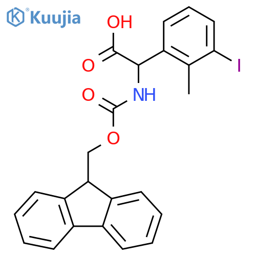 Benzeneacetic acid, α-[[(9H-fluoren-9-ylmethoxy)carbonyl]amino]-3-iodo-2-methyl- structure