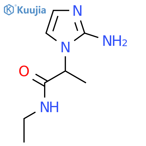 2-(2-amino-1H-imidazol-1-yl)-N-ethylpropanamide structure