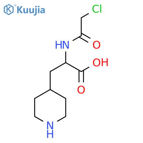 4-Piperidinepropanoic acid, α-[(2-chloroacetyl)amino]- structure