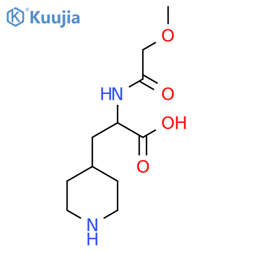 2-(2-Methoxyacetamido)-3-(piperidin-4-yl)propanoic acid structure
