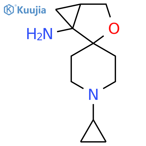 1'-Cyclopropyl-3-oxaspiro[bicyclo[3.1.0]hexane-2,4'-piperidine]-1-amine structure