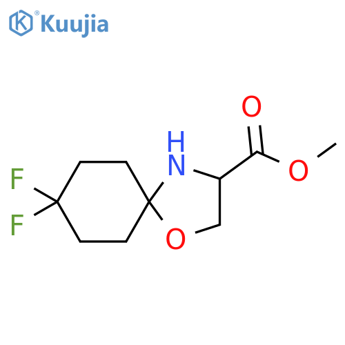 Methyl 8,8-difluoro-1-oxa-4-azaspiro[4.5]decane-3-carboxylate structure