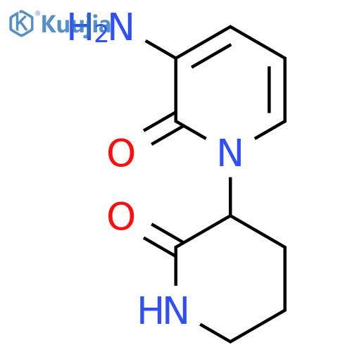 3-amino-1-(2-oxopiperidin-3-yl)-1,2-dihydropyridin-2-one structure