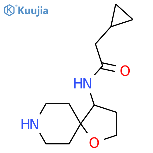 2-cyclopropyl-N-{1-oxa-8-azaspiro4.5decan-4-yl}acetamide structure