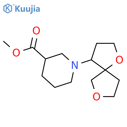 methyl 1-{1,7-dioxaspiro4.4nonan-4-yl}piperidine-3-carboxylate structure