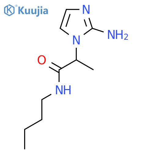 2-(2-amino-1H-imidazol-1-yl)-N-butylpropanamide structure
